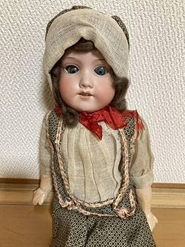 Amazon.co.jp: アンティーク ビスクドール フランス人形 市松